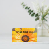 Carte De Visite Orange Spring Flash Africain Daisy Gros plan (Debout devant)