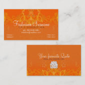 Carte de visite Orange Stazia (Devant / Derrière)