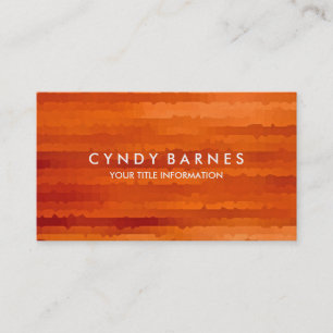 Carte de visite Orange Stripes