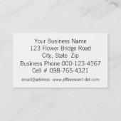 Carte De Visite Orange Tiger Lily Fermer la photo (Dos)