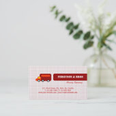 Carte De Visite Orange Truck (Debout devant)