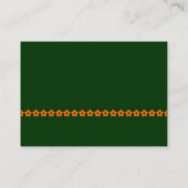 Carte De Visite Orange - Vert foncé (Dos)