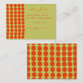 Carte De Visite Orangerie (Devant / Derrière)