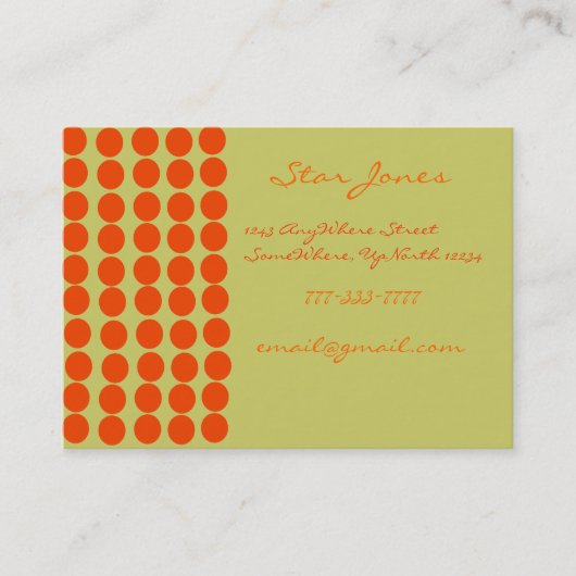 Carte De Visite Orangerie (Devant)