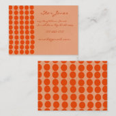 Carte De Visite Orangerie (Devant / Derrière)