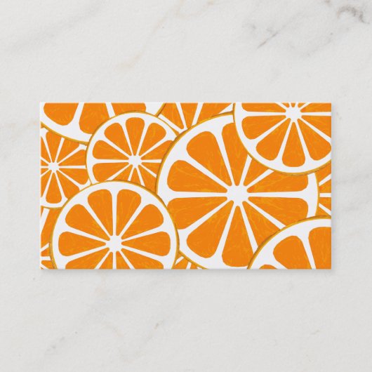 Carte De Visite oranges (Devant)