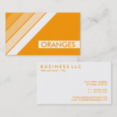 CARTE DE VISITE ORANGES (Devant / Derrière)
