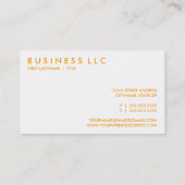 CARTE DE VISITE ORANGES (Dos)