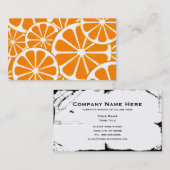 Carte De Visite oranges (Devant / Derrière)