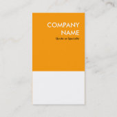 Carte De Visite oranges audacieuses conception de votre propre cod (Dos)