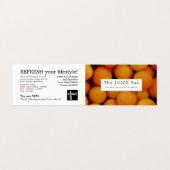 Carte De Visite Oranges Bio, Bar À Jus, Détail (Extérieur déplié)