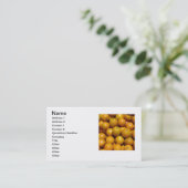 Carte De Visite Oranges fruits Floride marché orange (Debout devant)