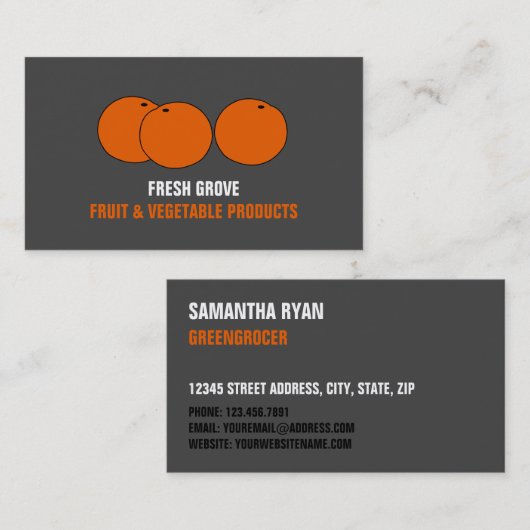 Carte De Visite Oranges, Graveurs (Devant / Derrière)