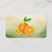 Carte De Visite Oranges Jus de fruits frais ou boissons (Dos)