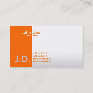 Carte De Visite oranges professionnelles