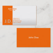 Carte De Visite oranges professionnelles (Devant / Derrière)
