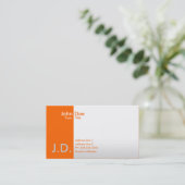 Carte De Visite oranges professionnelles (Debout devant)