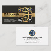 Carte De Visite Orbites logistiques globales Gold Arrowhead (Devant / Derrière)