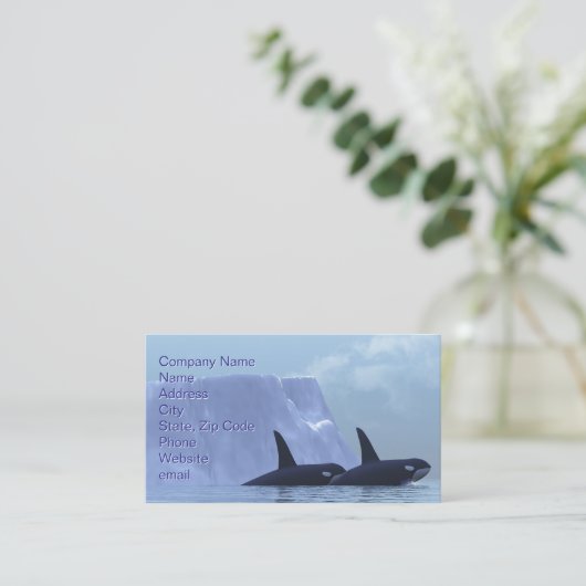 Carte De Visite Orca (Debout devant)