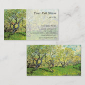 Carte De Visite Orchard à Blossom, fine art professionnel affaires (Devant / Derrière)