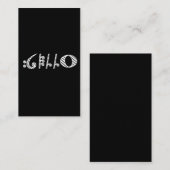 Carte De Visite Orchestre d'instruments Cello Musique Violoncello (Devant / Derrière)