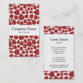 Carte De Visite Orchestre du Centre - Feuilles - Ruby on White (Devant / Derrière)