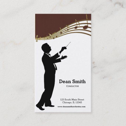 Carte De Visite Orchestre du chef (Devant)