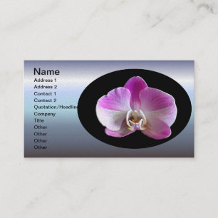 Carte De Visite Orchid de Purple et White