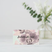 Carte de visite, Orchidée (Debout devant)