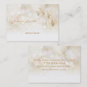 Carte De Visite Orchidée de bokeh élégante professionnelle (Devant / Derrière)