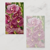 Carte De Visite Orchidée de Cymbidium (Devant / Derrière)
