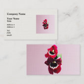 Carte De Visite Orchidée de Maroon Miltonia (Devant / Derrière)