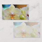 Carte De Visite Orchidée de Phalaenopsis (Devant / Derrière)