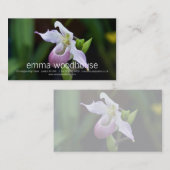 Carte De Visite Orchidée de Phragmipedium (Devant / Derrière)
