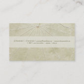 Carte De Visite Orchidée et feuille (Dos)