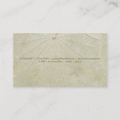 Carte De Visite Orchidée et Feuille (Dos)