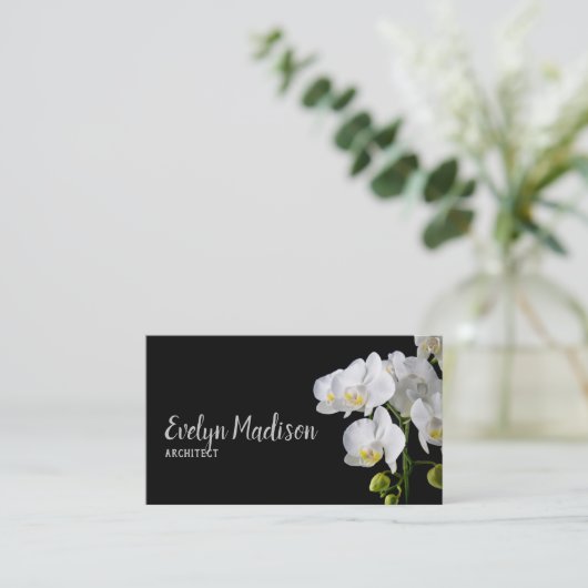 Carte De Visite Orchidée - Fleur (Debout devant)