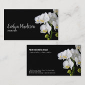 Carte De Visite Orchidée - Fleur (Devant / Derrière)