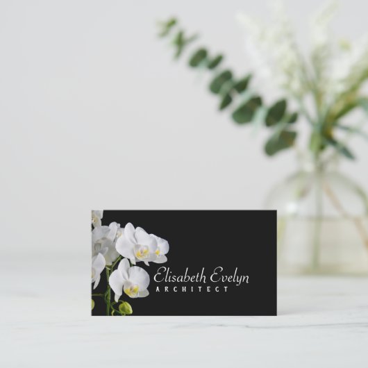 Carte De Visite Orchidée - Fleur hy6767 (Debout devant)