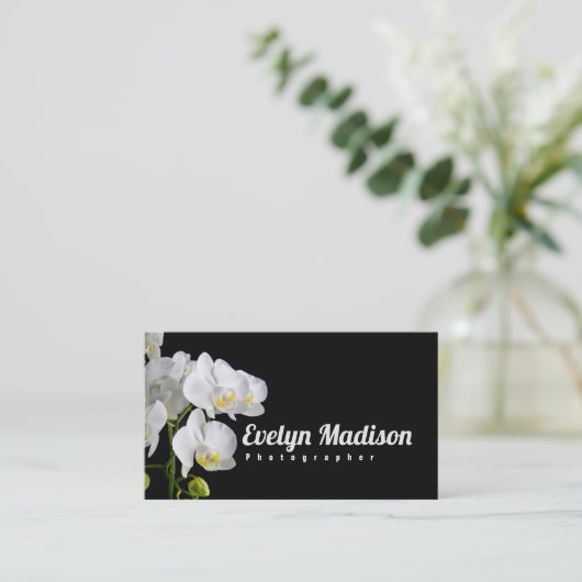 Carte De Visite Orchidée - Fleur yu6777 (Debout devant)