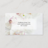 Carte De Visite Orchidée Floral Designer Professionnel Floral (Dos)