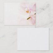 Carte De Visite Orchidée - haute fleur principale rose - modèle (Devant / Derrière)