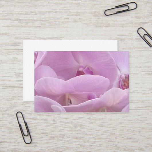 Carte De Visite Orchidées (Devant/Arrière en situation)