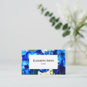 Carte De Visite Orchidées bleues (Debout devant)