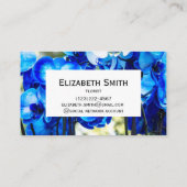 Carte De Visite Orchidées bleues (Dos)