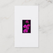 Carte De Visite Orchidées de Fuscia (Dos)