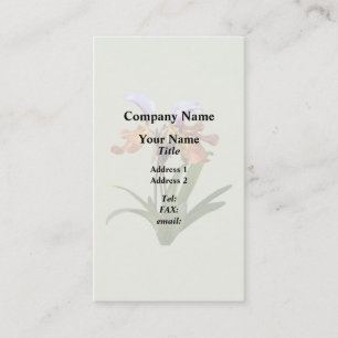 Carte De Visite Orchidées paphiopedilum interreliées