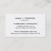 Carte De Visite Orchidées romantiques pourpres Aiment Floral (Dos)