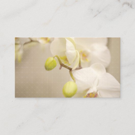 Carte De Visite Orchidées sereines (Devant)