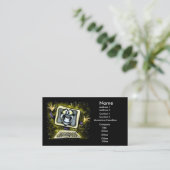 Carte De Visite Ordinateur (Debout devant)